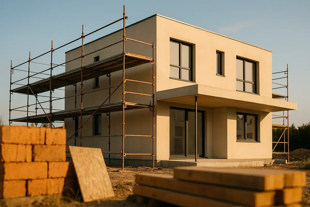 Baukosten 2026/2027 Massivhaus Berlin Brandenburg, KI-generiertes Symbolbild